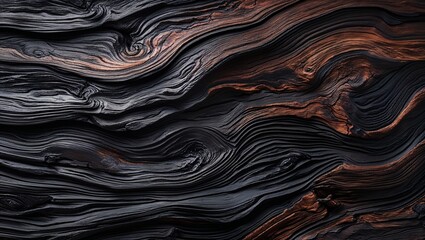 Ebony wood texture on abstract background design illustration 