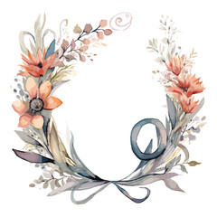 abstract floral background with flowers