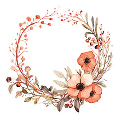 abstract floral background with flowers