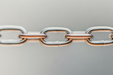 Obraz premium Interconnected links showcasing strength and durability. Generative AI
