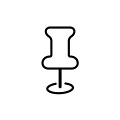 pushpin - simple vector icon