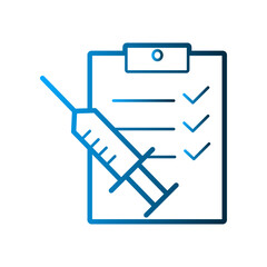 Fototapeta premium Syringe icon design template