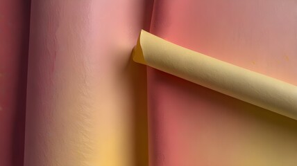 Pale yellow and soft rose pink gradient with a textured paper-like finish