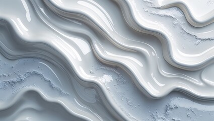 Glossy arctic white ceramic texture on abstract background design illustration 