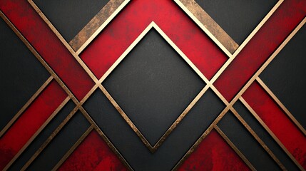 Fototapeta premium Dynamic geometric design modern digital art abstract style studio environment close-up view visual impact