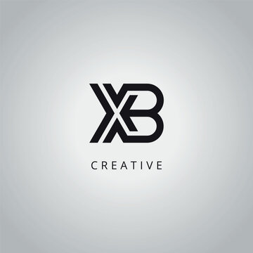 Initial Unique XB BX Letter Business Logo Design Vector Template.