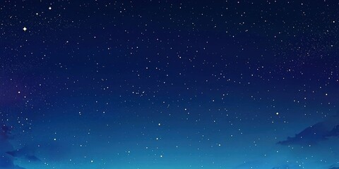 Fototapeta premium Starry sky, simple, serene and peaceful scene is perfect for creating an atmosphere that evokes feelings of calmness and tranquility