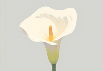 white calla lily flower