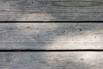 Wood texture banner, brown wood grain abstract background for design with copy space.