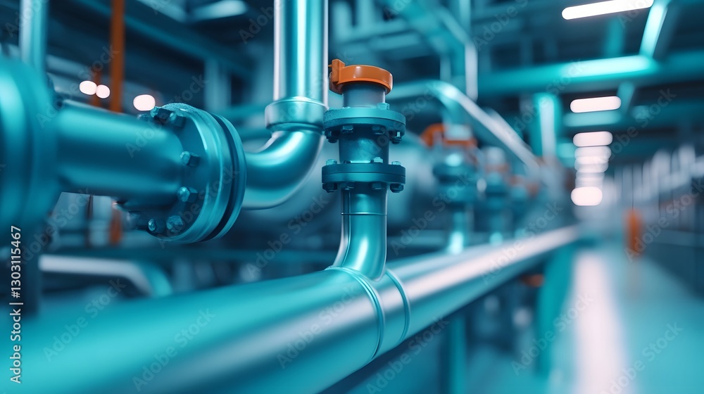Poster ai-powered industrial optimization and automation with smart factory equipment and intelligent contr
