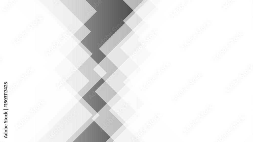 Aufkleber Dynamic Momentum Abstract Rectangle Pattern Tech background. White and gray geometric pattern with silver light. Modern white and grey gradient color geometric backdrop design cube