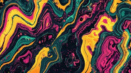 Digital Glitch Inspired Abstract Artwork with Contemporary Vibes