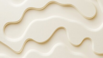 Obraz premium Minimalist Contemporary Art Background with Soft Curved Textures