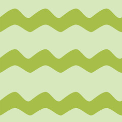 Seamless pattern, lines, minimal, wave pattern, green tone, comfortable to the eyes, suitable for wallpaper, background, fabric printing, tile pattern.