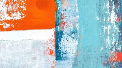 Contemporary Multi-Layered Collage with Vibrant Color Background