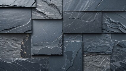 Large format gray slate texture on abstract background design illustration 