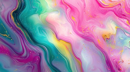 Obraz premium Vibrant Psychedelic Swirling Background in Contemporary Art Style