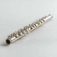 Fototapeta premium Classical Flute Melody: Professional Musicians in Studio Concert Performance of Woodwind Orchestra Instrument