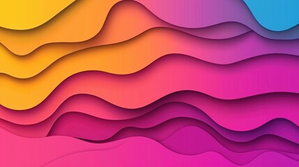 Wavy Gradient Background in Contemporary Soft Colors