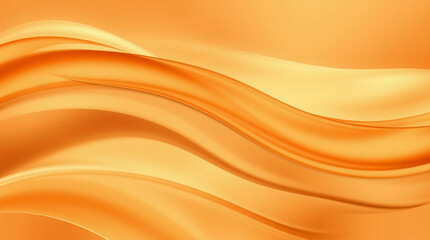Abstract background featuring flowing, soft orange fabric waves, creating a smooth, elegant texture. Ideal for artistic projects, creative designs, and visual presentations