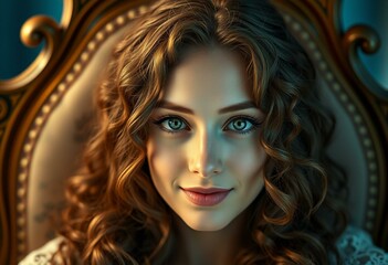 Whimsical dreamer portrait