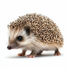 Obraz premium Cute Baby European Hedgehog in Wildlife: Animal Photography of Adorable Spiny Pet