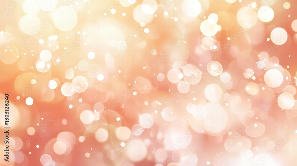 Poster soft warm bokeh: capturing a dreamy aesthetic with a cascade of luminous bokeh, painted with a palet