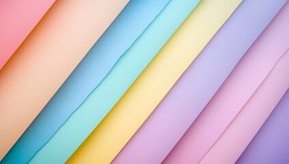 Fototapeta premium Soft pastel gradient background with diagonal stripes