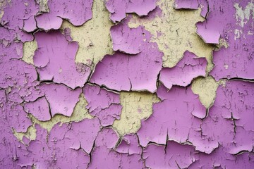 Peeling paint shows cracked surface texture detail.
