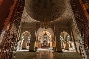 Obraz premium Inside view of the Touba Mosque the holiest place for Senegali muslim people Senegal