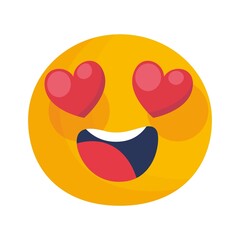 happy smiley face with heart