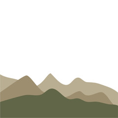 Foggy mountains landscape
