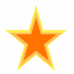 star with graduating color