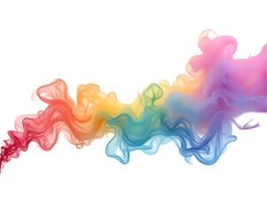 Fototapeta premium Color Spectrum Smoke Trail – Artistic Swirl for Creative Use