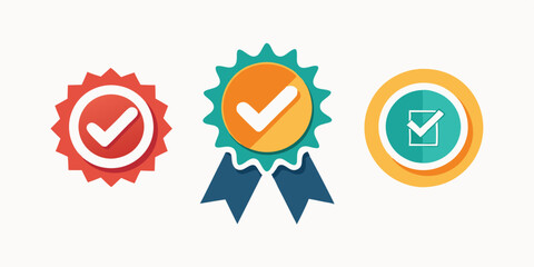 Premium Quality Badge Icons - Verified, Certified, Achievement Medals & Checkmarks