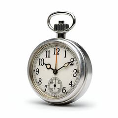 Vintage Stopwatch Timer: Antique Metal Timepiece with Precision and Horology Craftsmanship