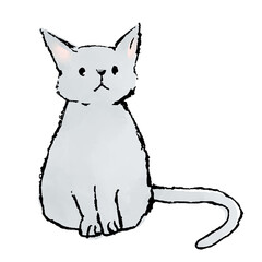 ロシアンブルーのイラスト