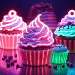 cupcake with pink frosting