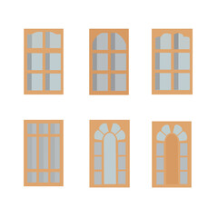 There are many hand-drawn window designs.
