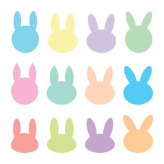 Bunny rabbit heads