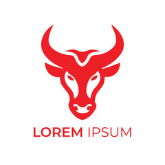 Powerful Bull Head Logo Design