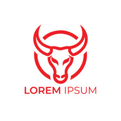 Powerful Bull Head Logo Design