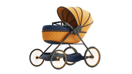 Baby stroller isolated on Cutout background.PNG