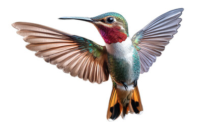 Naklejka premium flying hummingbird isolated on Cutout background.PNG
