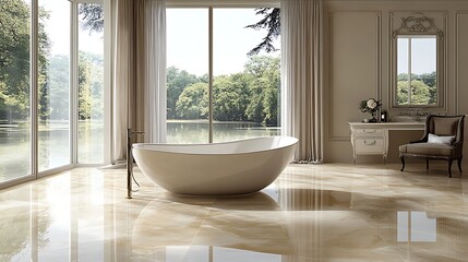 Luxurious Lakeside Bathroom