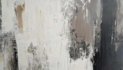 textured abstract painting with neutral tones, rough brushstrokes, and gradient contrast, perfect for modern wall decor

