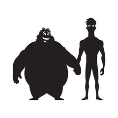 vector silhouette of a man