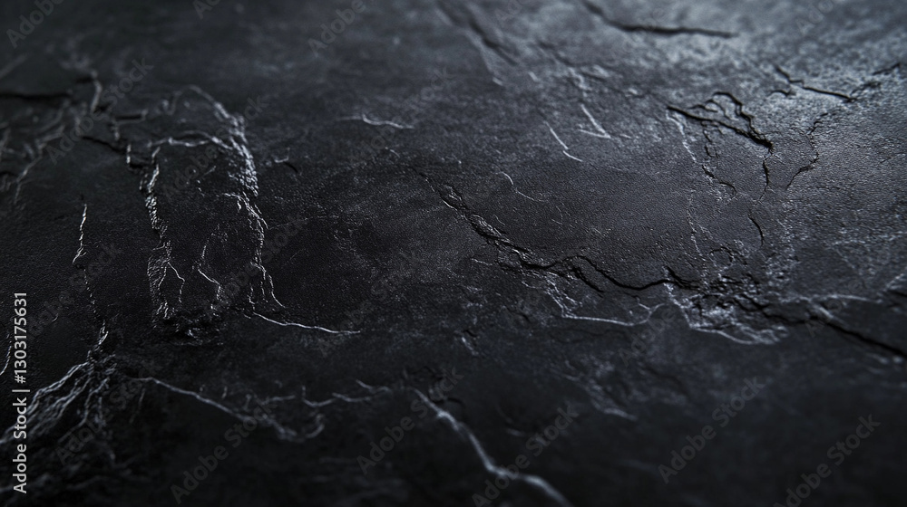 Poster sleek black stone surface featuring smooth matte texture, perfect for modern design applications and