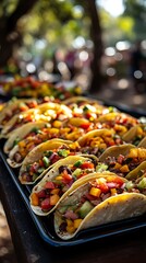 Outdoor Taco Buffet Feast