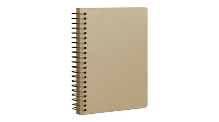 Spiral bound notebook blank pages kraft paper texture design element,